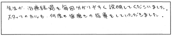 患者様の声：「ほんだ矯正歯科ｸﾘﾆｯｸを選んでよかった」と感じていただける事はありましたか?